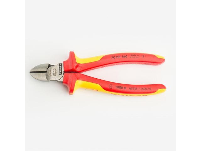 KNIPEX 70 08 160 SBA 6 1/4 in 70 Diagonal Cutting Plier Standard Cut Narrow