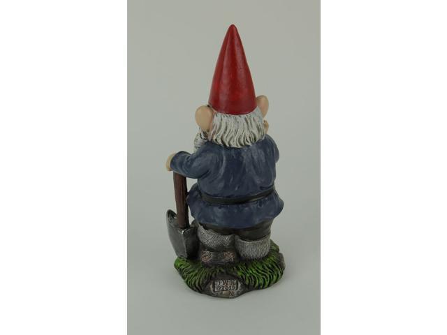 You Dig? - Grumpy Garden Gnome Digging with Shovel Flipping The Bird Middle Finger Statue for Indoor or Outdoor Home and Garden Décor, 8.75 Inches...