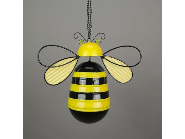 Metal Bumble Bee Decorative Novelty Hanging Birdhouse Home Garden Patio Decor
