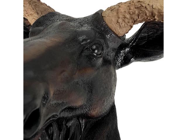 North American Moose Head Bust Wall Hanging