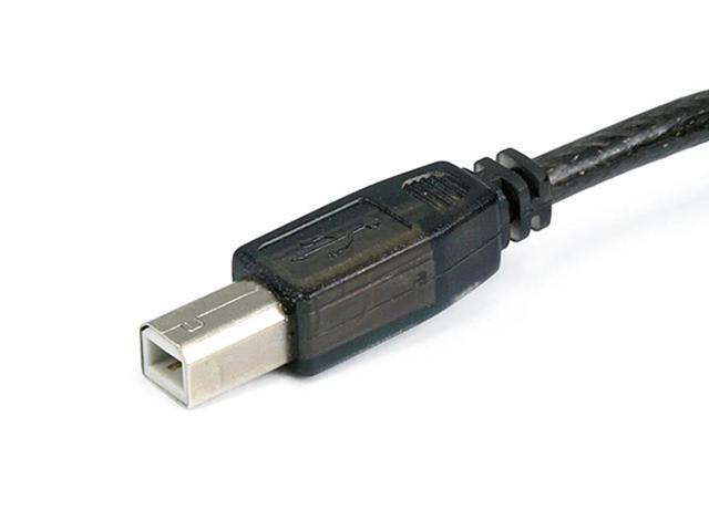 Monoprice USB 2.0 Cable - 33 Feet - Black USB Type-A to USB Type -B, Active, 28/24AWG For Scanners, Printers, Digital Camera