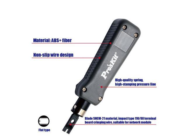 Pro'skit 8PK-324B Impact and Punch Down Screwdriver Tool wire Network Tool Kit