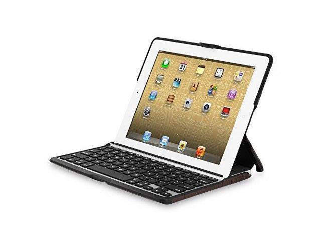 Zagg ZAGGfolio Case w/ Bluetooth Keyboard for Apple iPad 2 / 3 / 4 - Alligator Leather Brown