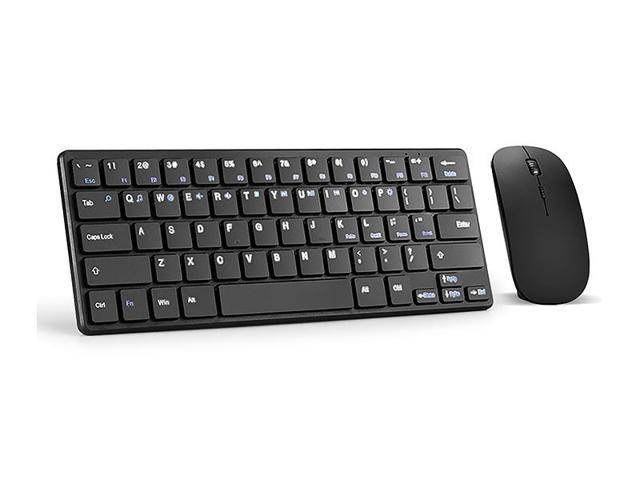 Speedex Wireless 2.4GHz 64 keys 5 Row Ultra-slim Silent Wireless Keyboard and Mouse Combo for Notebook Laptop Desktop PC & Smart TV Black color