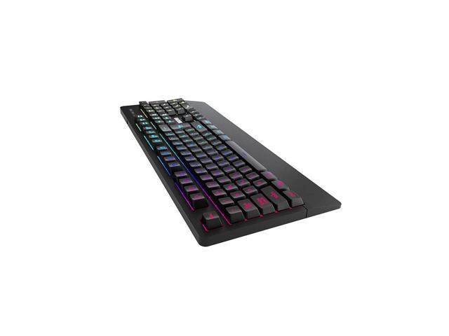 Marvo K635 Wired Membrane 104-key Rainbow backlighting, 6 lighting modes with ergonomic palm rest design gaming keyboard
