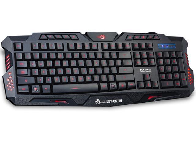 EAN 6932391904183 product image for Marvo K636 Wired USB2.0 3-Color Backlight Membrane Gaming Keyboard | upcitemdb.com