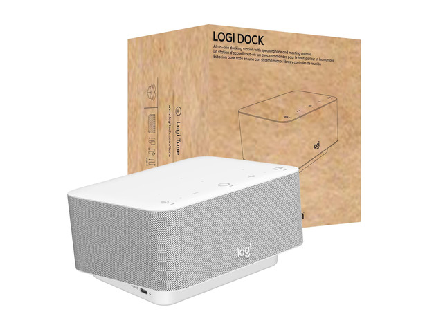 Logi Dock, All-in-One USB C Laptop Docking Station, Speakerphone, Noise Canceling Mics, Bluetooth, HDMI, for Windows/macOS, Certified for Zoom,...