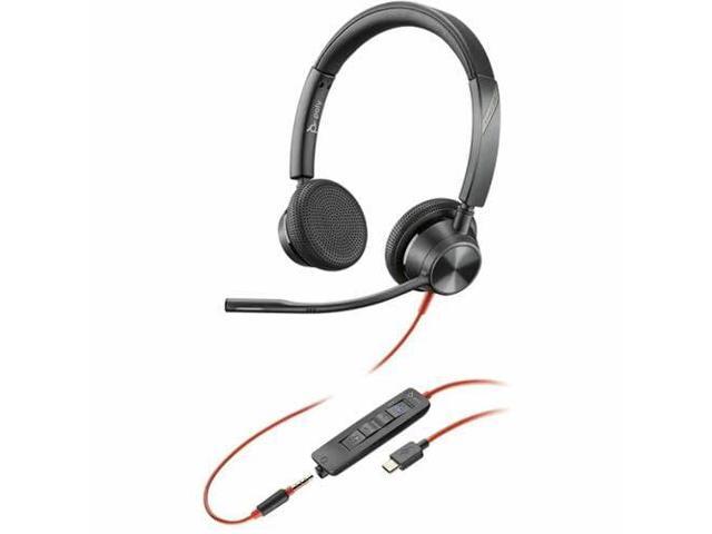 Poly Blackwire 3325 Microsoft Teams Certified USB-C Headset TAA - Microsoft Teams Certification - Stereo - USB Type C, Mini-phone (3.5mm) - Wired -...