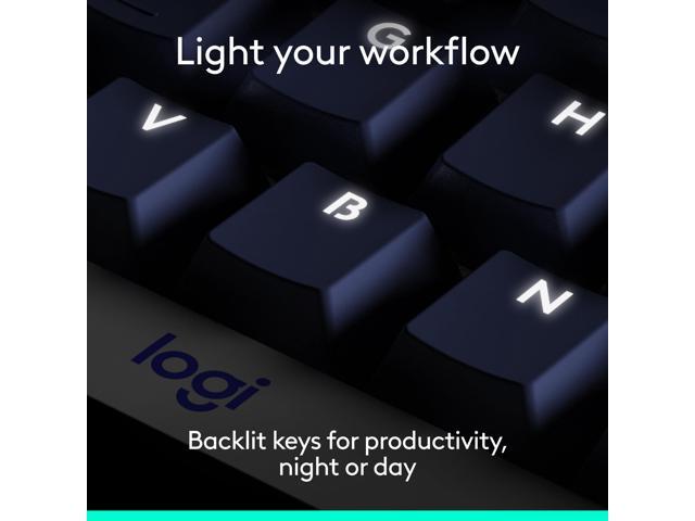 Logitech - Alto Keys K98M Full-size Wireless Mechanical keyboard with Backlit keys for PC, Mac, Laptops - Graphite - image 11
