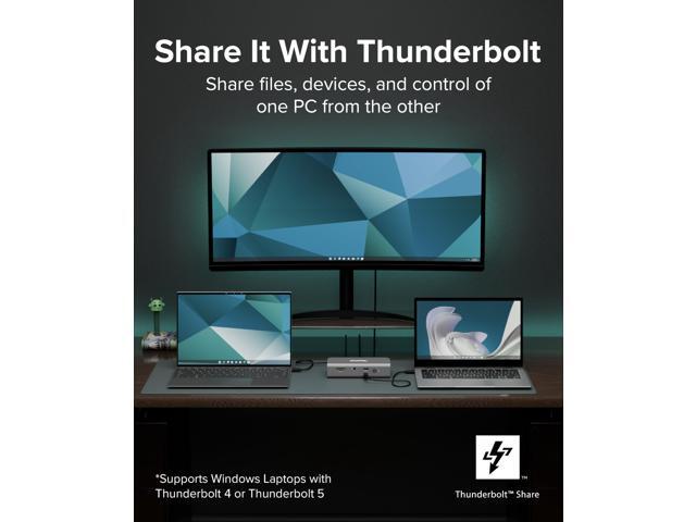 Plugable Thunderbolt 5 Dock with 3x Thunderbolt 5 Ports, 140W Laptop Charging - image 6