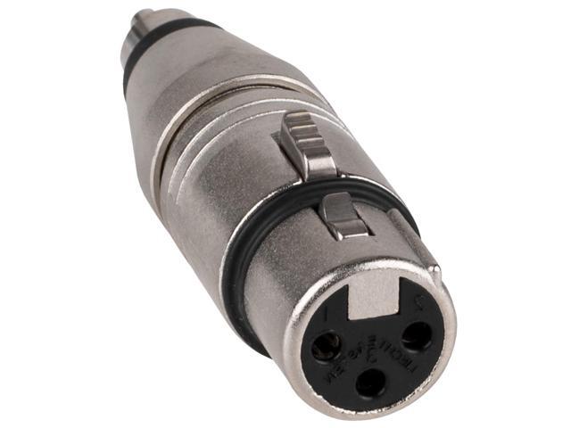 Neutrik NA2FPMM RCA XLR Silver Cable Interface/Gender Adapter