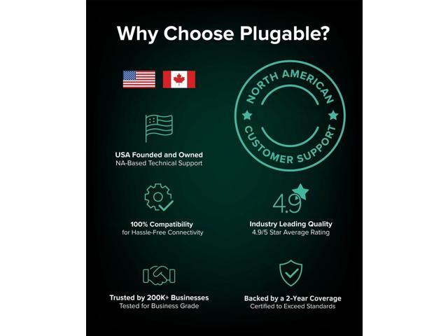 Plugable Thunderbolt 5 Dock with 3x Thunderbolt 5 Ports, 140W Laptop Charging - image 7