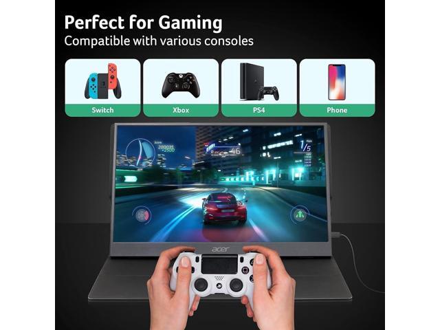 Acer - 15.6" IPS FHD FreeSync Portable Monitor (DisplayPort, HDMI) - Black - image 11