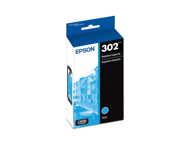 302 Claria Premium Ink Standard Capacity Cyan Cartridge (T302220-S) Works with Expression XP-6000, 6100