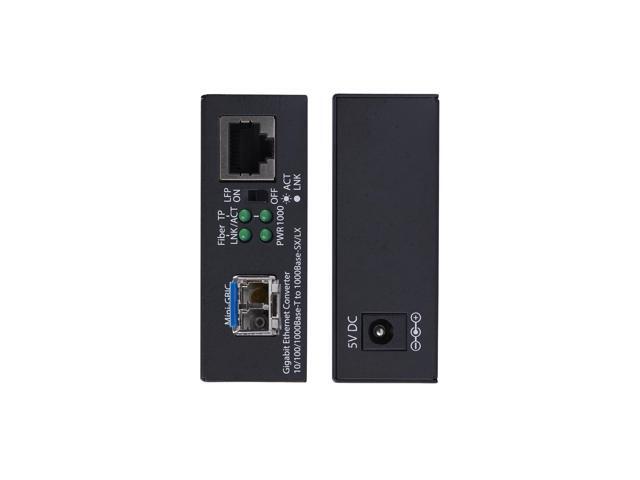 StarTech. com Gigabit Singlemode (SM) LC Fiber Media Converter, 10/100/1000 Mbps, 40km, RJ45 to LC, Full Metal, TAA Compliant