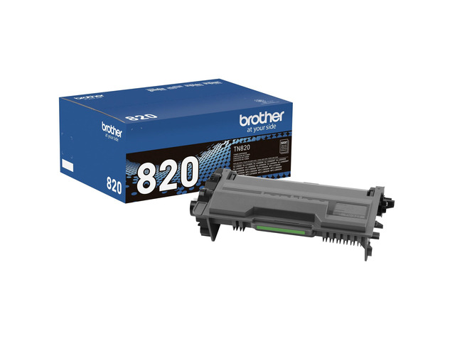 Genuine Toner Cartridge, TN820, Replacement Black Toner, Page Yield Up to 3,000 Pages, Amazon Dash Replenishment Cartridge