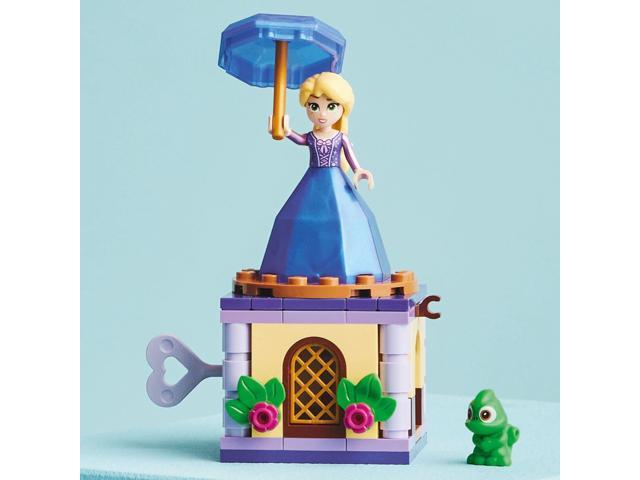 LEGO Disney Princess Twirling Rapunzel 43214 Building Toy with Diamond Dress Mini-Doll and Pascal The Chameleon Figure, Wind Up Toy Rapunzel,...