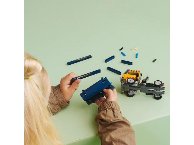 LEGO Technic Dump Truck 42147, 2in1 Toy Set, Construction Vehicle Model to Excavator Digger, Engineering Toys, Gift for Kids, Boys, Girls Ages 7 Plus