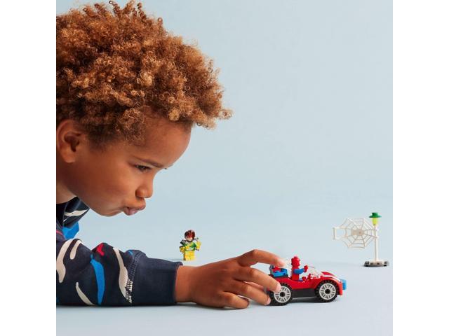 LEGO Marvel Spider-Man's Car and Doc Ock - Kids Pretend Play Set with Glow in The Dark Pieces for Boys & Girls, Ages 4+ - Gifts for Birthdays - 10789
