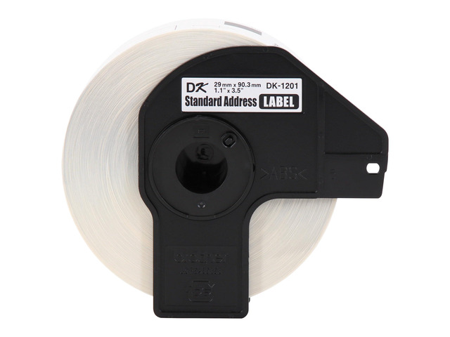 Genuine DK1201 Die-Cut Standard Rolled Address Labels for QL Printers, 3-Pack (DK12013PK),White, 24 Rolls (DK120124PK)
