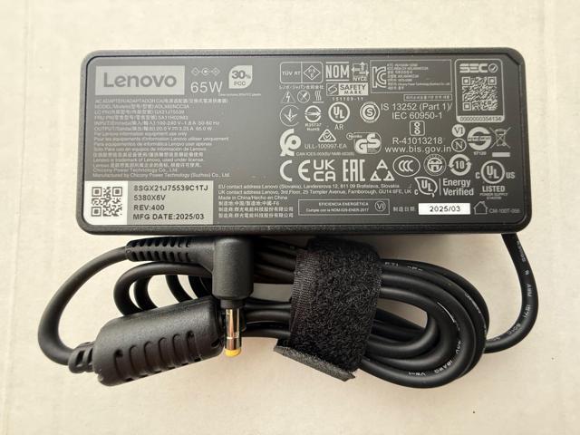 Lenovo - 65W Round Tip AC Adapter - Black - image 11