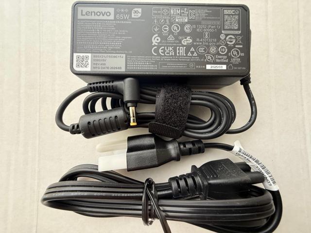 Lenovo - 65W Round Tip AC Adapter - Black - image 9