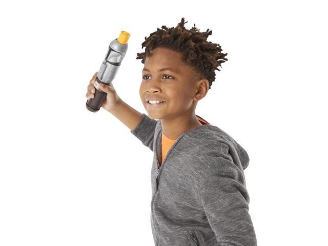 STAR WARS Lightsaber Squad The Mandalorian Extendable Orange Lightsaber Roleplay Toy for Kids Ages 4 and Up