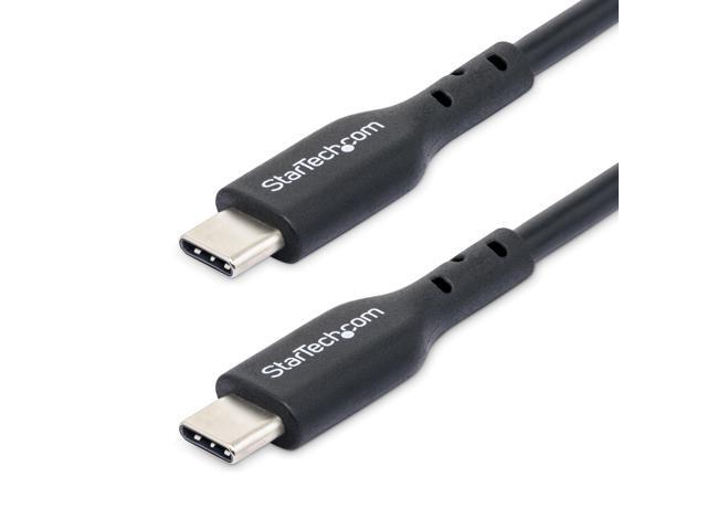 StarTech 1m 3ft USB C Charging Cable USB 2.0 Type-C Laptop Charger Cord 60W 3A Power Delivery TPE Jacket Data Transfer Cable M/M USB2CC1MNC