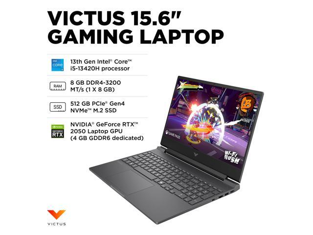 HP - Victus Laptop 15-FA2500NR - Intel Core i5-13420H - 8GB Memory NVIDIA GeForce RTX 2050 - 512 GB SSD - Mica Silver - image 5
