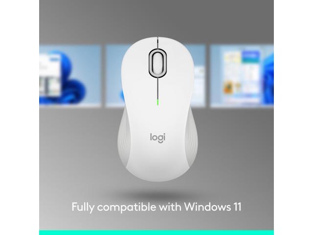 Logitech - Signature M550 Wireless Bluetooth Optical Ambidextrous Mouse with Silent Clicks - Wireless - Off-White - image 11