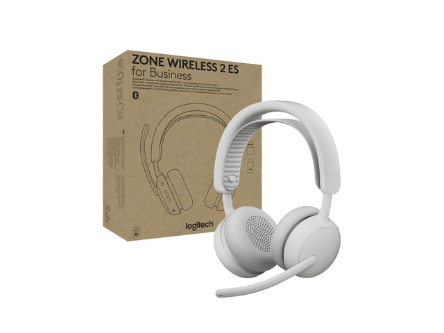 Zone Wireless 2 ES for Business Headset - Teams - Off White Adaptive Hybrid ANC, Bluetooth, USB-C & USB-A, Microsoft Teams Certified, ideal for...