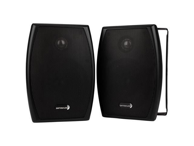 dayton audio io525bt 5-1/4' 2-way 70v indoor/outdoor speaker pair black