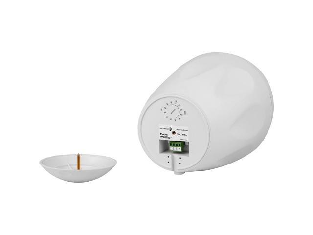 Dayton Audio WP65BTW 6-1/2' IP66 Indoor/Outdoor Pendant Speaker Pair 70V/100V 8 Ohm White