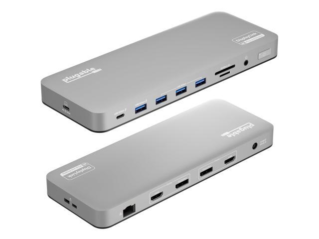 Plugable USB-C Laptop Docking Station, Dual Monitor 4K 60Hz , 2x HDMI or 2x DisplayPort - image 8