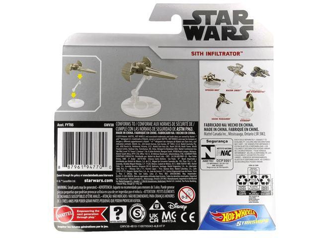 Hot Wheels Star Wars Starships Sith Infiltrator Die Cast Vehicle