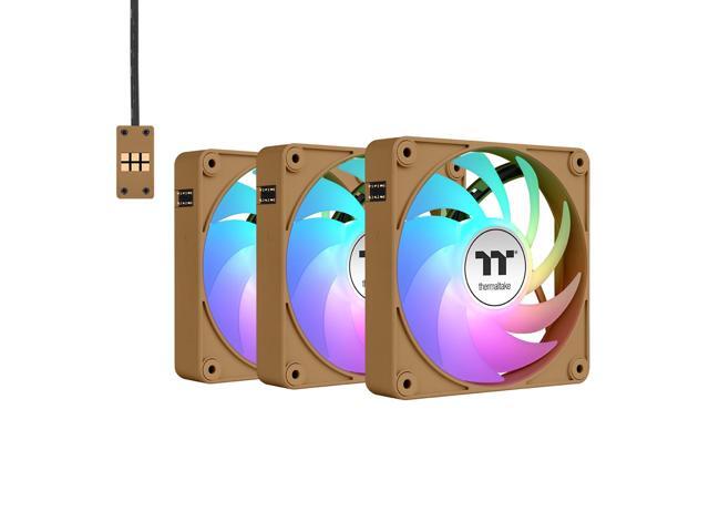 Thermaltake - CT120 EX ARGB Sync 120mm Computer Case Cooling Fan (3-Pack) - Gravel Sand - image 11
