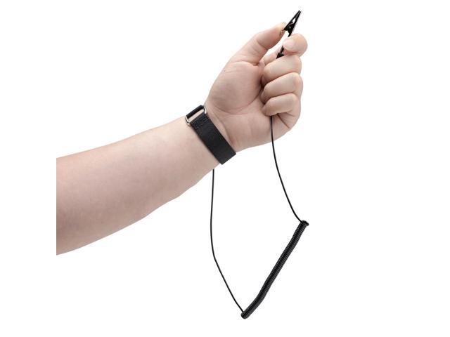 StarTech. com Antistatic Wrist Strap w/Grounding Cable, ESD Electrostatic Discharge Band, 5ft /1.5m Detachable Cord, TAA