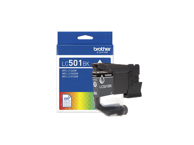 Genuine LC501BK Standard Yield Black Ink Cartridge (for use with Work Smart 1260W, 1360DW, and1410DW Printers)