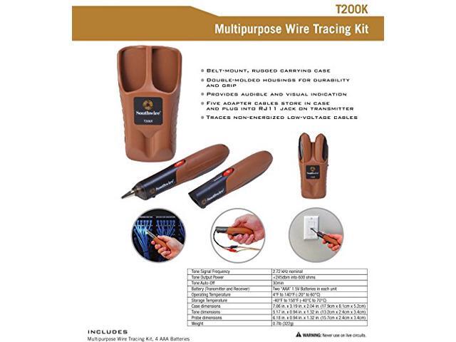 Southwire Tools & Equipment T200K Multipurpose Tone & Probe Tracing Kit