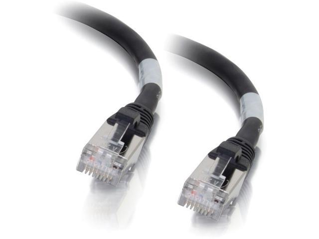C2G 00707 Cat6a Cable - Snagless Shielded Ethernet Network Patch Cable, Black (2 Feet, 0.60 Meters)
