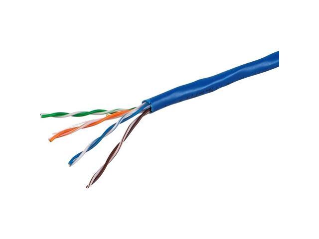 Monoprice Cat5e Ethernet Bulk Cable - 1000 Feet - Blue Network Internet Cord - Solid, 350Mhz, CMR, Riser Rated, Pure Bare Copper Wire, 24AWG, No...