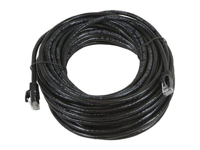 Monoprice Cat5e Ethernet Patch Cable - 50 Feet - Black Network Internet Cord - Snagless RJ45, Stranded, 350Mhz, UTP, Pure Bare Copper Wire, 24AWG...