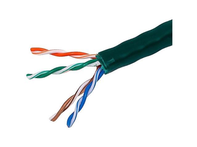Monoprice Cat5e Ethernet Bulk Cable - 1000 Feet - Green Network Internet Cord - Solid, 350Mhz, CMR, Riser Rated, Pure Bare Copper Wire, 24AWG, No...