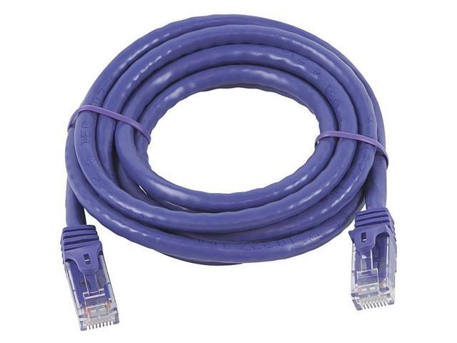 Monoprice Cat5e Ethernet Patch Cable - 7 Feet - Purple Network Internet Cord - Snagless RJ45, Stranded, 350Mhz, UTP, Pure Bare Copper Wire, 24AWG...
