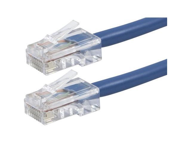 Monoprice Cat6 Ethernet Patch Cable - 7 Feet - Blue Network Internet Cord - RJ45, Stranded, 550Mhz, UTP, Pure Bare Copper Wire, 24AWG - Zeroboot...