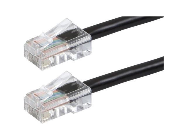 Monoprice Cat6 Ethernet Patch Cable - 7 Feet - Black Network Internet Cord - RJ45, Stranded, 550Mhz, UTP, Pure Bare Copper Wire, 24AWG - Zeroboot...