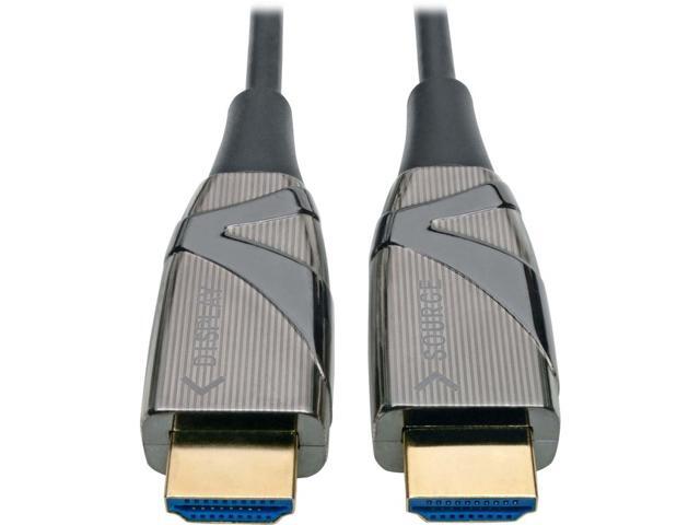 Tripp Lite Fiber Optic HDMI 2.0 (Active HDMI Cable), High Speed HDMI Cable, 4K, 60Hz, 4:4:4, 18 Gbps, 20 m. (65 ft.) Black (P568-20M-FBR)