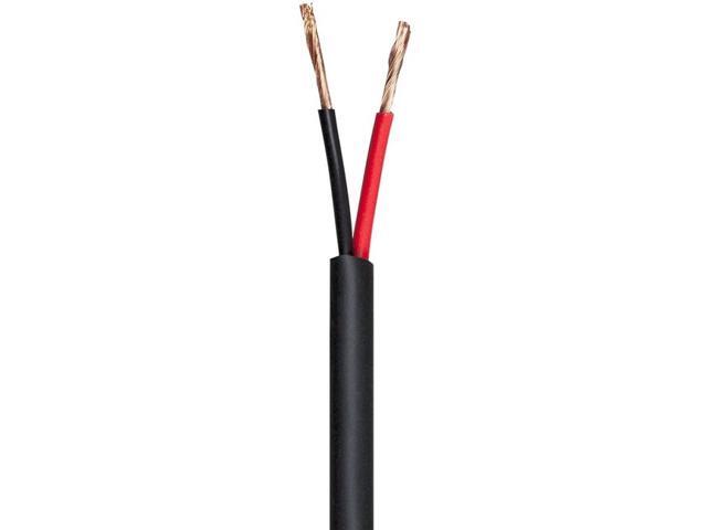 Monoprice Nimbus Series 18 Gauge AWG 2 Conductor CMP-Rated Speaker Wire / Cable - 50ft UL Plenum Rated, 100% Pure Bare Copper With Color Coded...