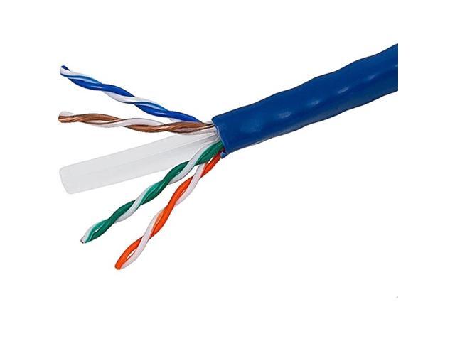 Monoprice Cat6 Ethernet Bulk Cable - 250 Feet - Blue Network Internet Cord - Stranded, 550Mhz, UTP, CM, Pure Bare Copper Wire, 24AWG