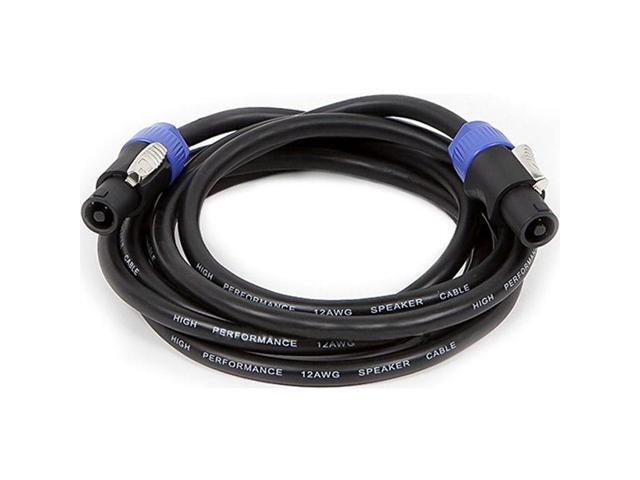 Monoprice Pro Audio Cable - 10 Feet - Black 2-conductor NL4 Female to NL4 Female Speaker Twist Connector Cable, 12AWG With Spring-Loaded Lock